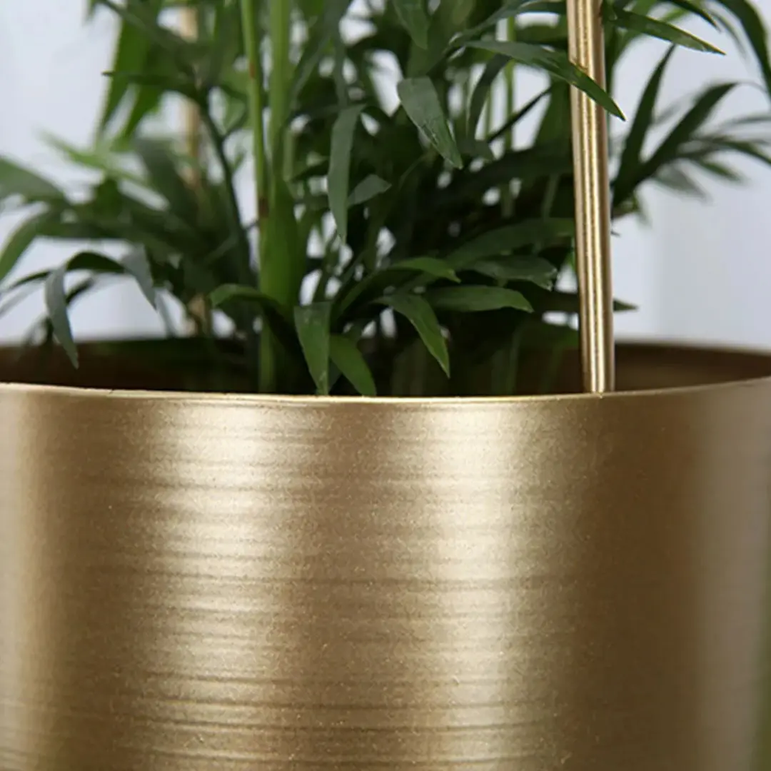 Brass Hanging Pot Close-up Detail